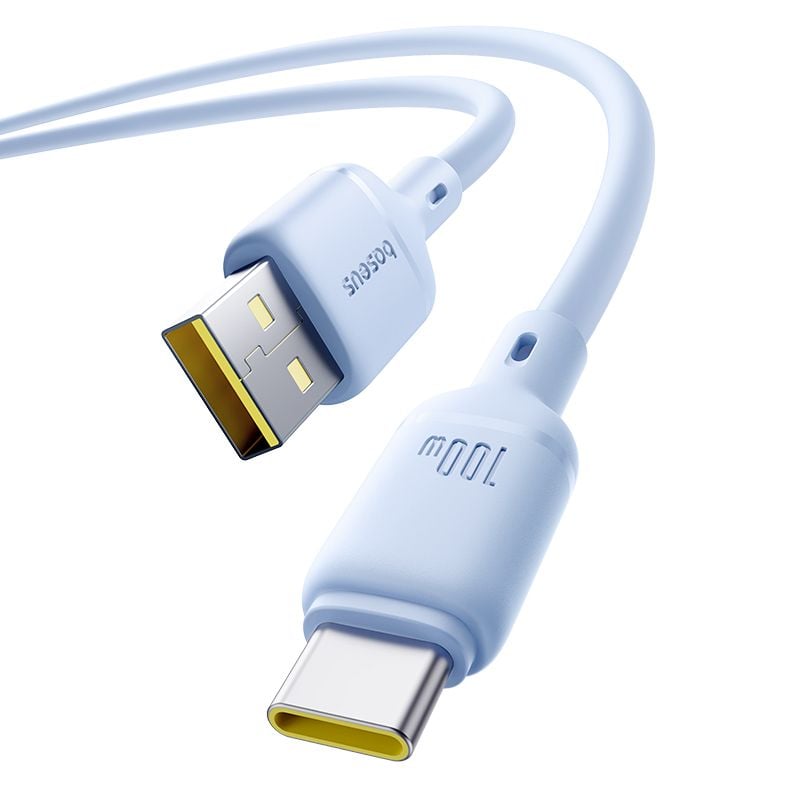 Cáp Sạc Nhanh Baseus Silky Series USB to Type-C 100W (480Mbps)