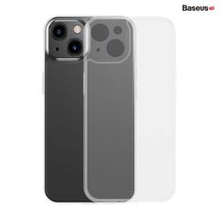 Ốp lưng Baseus Frosted Glass iPhone 13 – Cường lực nhám, viền dẻo chống sốc, kèm kính full & bộ vệ sinh