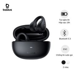 Tai Nghe Bluetooth Baseus AirGo AS01 Open-Ear TWS Earbuds (Bluetooth 5.3, 2 Mic ENC HD Call Noise Reduction)