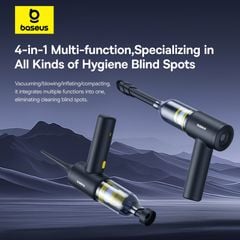 Máy Hút Bụi Cầm Tay Baseus AT Car (45W, 5000pa, 2000mAh*2pcs, <75dB)