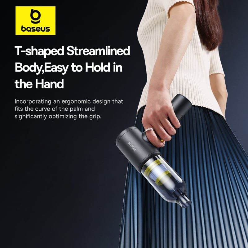 Máy Hút Bụi Cầm Tay Baseus AT Car (45W, 5000pa, 2000mAh*2pcs, <75dB)