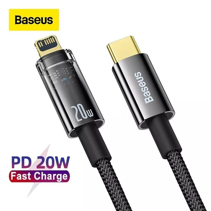 Cáp Sạc nhanh Tự Ngắt Baseus Explorer Series cho iPhone/ iPad (Type C to Lightning Auto Power-Off, PD 20W Fast Charging Data Cable)