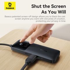 Hub Mở Rộng Kết Nối Đa Năng Baseus Nomos Series 6-in-1 (Dual Fast Charging, Type-C to HDMI 4K@60Hz*1, USB3.2*1, Type-C3.2*1, Type-C3.2 & PD20W*1, USB2.0*1+PD*1)