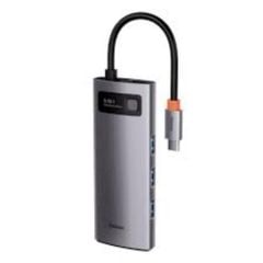 Hub Baseus Metal Gleam – Type-C đa năng: HDMI/DP/VGA/USB3.1/LAN/SD/PD 100W, dùng cho Macbook, laptop, iPad
