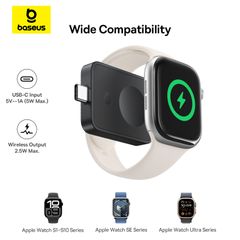 Đế Sạc Không Dây Mini cho Apple Watch Baseus MagPro 2.5W (Hỗ Trợ MagSafe, Strong Magnetic Attraction)