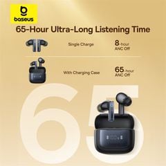 Tai Nghe Không Dây TWS Baseus Bowie 35 ANC Digital Display (Bluetooth v5.3, 6-Mic ENC, 8H, IPX4, -50dB)