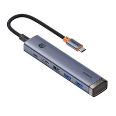 Hub Chuyển Đa Năng Baseus UltraJoy Series 5-Port HUB AIR Space (HDMI4K@60Hz+USB3.0+PD+RJ45)