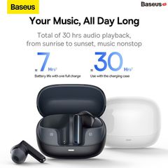 Tai Nghe Bluetooth Chống Ồn Chủ Động Baseus Bowie M2s True Wireless Bisa 3D ANC -48dB (Bluetooth 5.3, 30H, APP Control, No-delay & HD Stereo Gaming Earbuds)