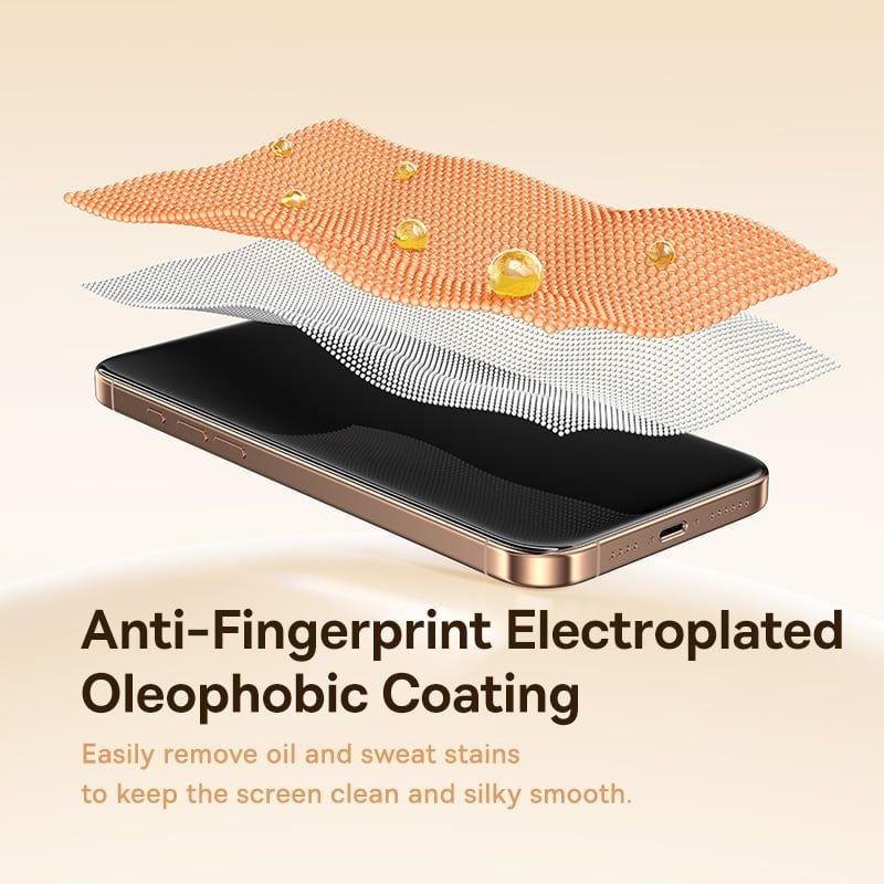 Kính Cường Lực Baseus Full-View HD for iP 15/16 Series (Full-Screen Coverage, Full-Screen Coverage, Superconducting Adhesive, UTG Flexible Glass, Anti-Fingerprint Electroplated, AR Anti-Reflective Coating, Includes Dustproof Installation Tool 2.0)