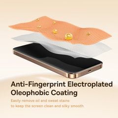 Kính Cường Lực Baseus Full-View HD for iP 15/16 Series (Full-Screen Coverage, Full-Screen Coverage, Superconducting Adhesive, UTG Flexible Glass, Anti-Fingerprint Electroplated, AR Anti-Reflective Coating, Includes Dustproof Installation Tool 2.0)
