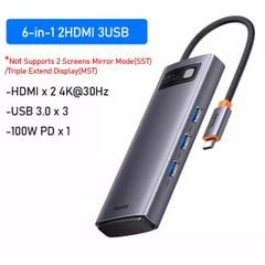 Bộ Hub Mở Rộng Đa Năng Baseus Metal Gleam Multifunctional Gen2 Cho Macbook/Laptop/iPad/Smartphone/Tablet (Gen2 New Upgrade Edition)