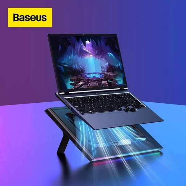 Đế Giữ Tích Hợp Quạt Tản Nhiệt Cho IPad/Laptop Baseus ThermoCool Heat-Dissipating Laptop Stand