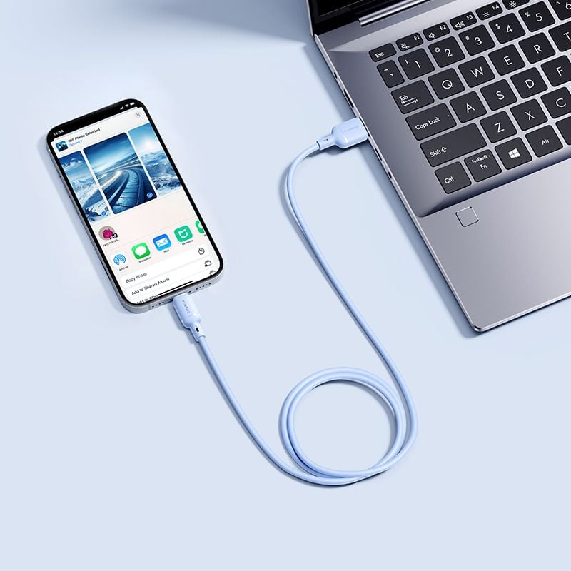 Cáp Sạc Nhanh Baseus Silky Series USB to Lightning 2.4A (480Mbps)