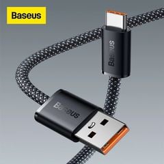 Cáp Sạc Nhanh, Vải Dù Siêu Bền Baseus Dynamic Series USB to Type-C 100W (5A/20V, ABS+ High Density Braided Wire, Fast Charging Data Cable)