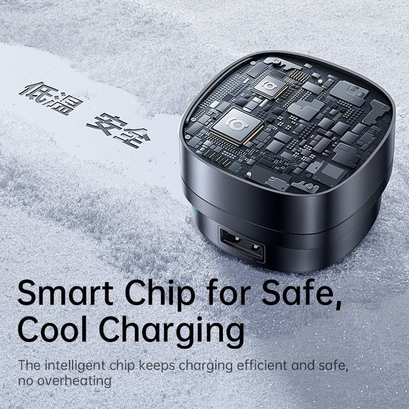 Tẩu Sạc Cho Ô Tô Baseus PrimeTrip VR1 60W (With 0.8m Retractable Cable (U+C) + Type-C, 180° Rotating Design, Dual Anti-Slip Clips, LED Indicator, 60W Triple Ports)