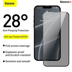 Kính cường lực bộ 2 miếng  Full viền Baseus 0.3mm Full-screen and Full-glass Tempered Glass Film For iP 13 2021