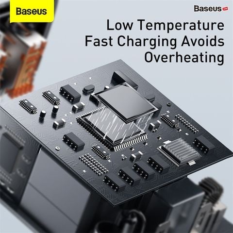 Cốc sạc nhanh Baseus Compact 30W – Siêu nhỏ gọn, 2 cổng USB + Type-C, hỗ trợ PD/QC3.0, sạc nhanh đa thiết bị tiện lợi