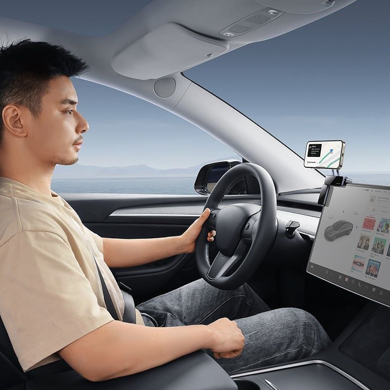 Giá Đỡ Từ Tính Trên Ô Tô Baseus MaxView for In-Vehicle Infotainment (150° Foldable, 270°Angle-Free Viewing)