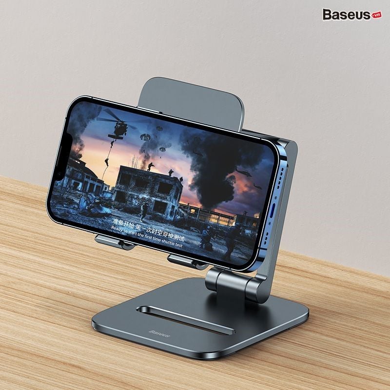 Giá Đỡ Điện Thoại iPad Hợp Kim Nhôm Xếp Gọn Baseus Desktop Biaxial Foldable Metal Stand