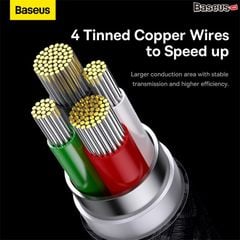 Cáp Sạc Đa Năng Baseus StarSpeed 1-for-3 Fast Charging Data Cable USB to Micro Lightning Type C 3.5A