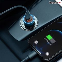 Tẩu Sạc Ô Tô Baseus Golden Contactor Max Dual Fast Charger Car Charger 60W