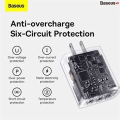 Bộ Sạc Đa Năng Baseus Compact Charger 3 Cổng Sạc 17W