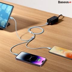 Cáp Sạc Đa Năng Baseus StarSpeed 1-for-3 Fast Charging Data Cable USB to Micro Lightning Type C 3.5A