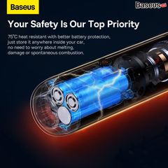 Máy hút bụi Baseus A3lite – 100W, 6000mAh, hút/thổi 12.000Pa, lọc HEPA kép, dùng cho ô tô & gia đình