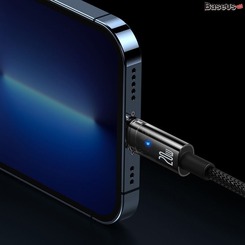 Cáp sạc nhanh tự ngắt Baseus Explorer C to Lightning – PD 20W, sạc và truyền dữ liệu, cho iPhone/iPad