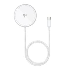 Đế Sạc Không Dây Baseus Simple Mini4 Air Magnetic Stand 15W (Dùng Cho iPhone 12 13 14 15 Series Airpods 3 Android)