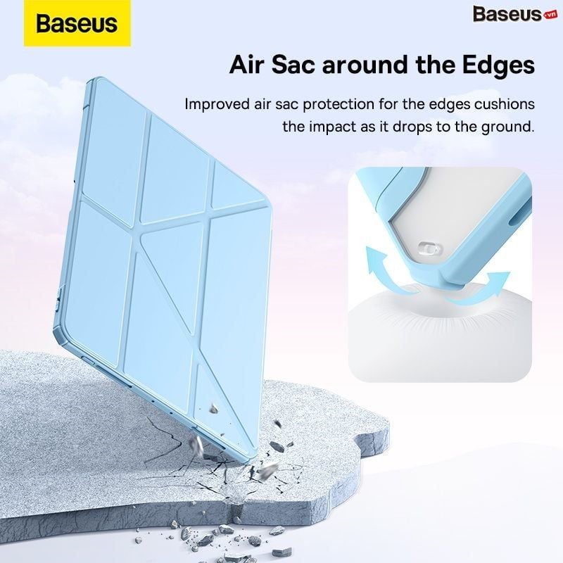 Bao Da iPad Baseus Minimalist Series Protective Case Cho iPad Mini/Air/Pro (Mặt lưng trong suốt, Smart Cover)