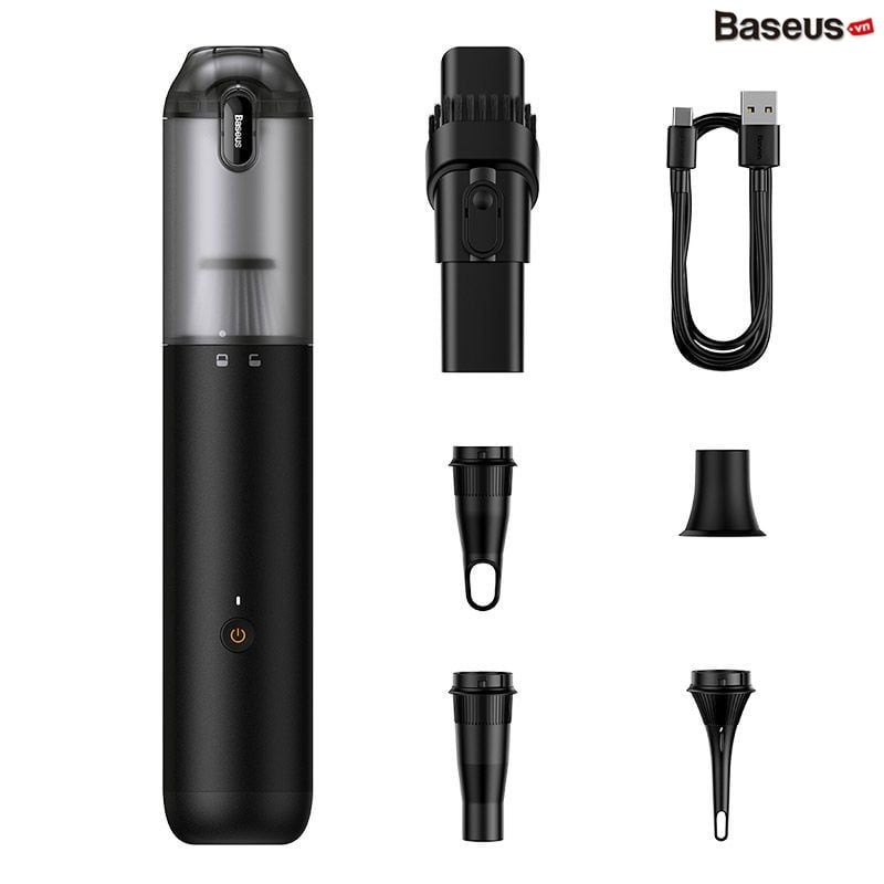 Máy Hút Bụi Nhỏ Gọn Cầm Tay Baseus A3lite Car Vacuum Cleaner 100W 6000mAh (12,000Pa Blow/Vacuum, 2 in 1 Hepa)