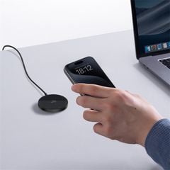 Đế Sạc Không Dây Baseus Simple Mini4 Air Magnetic Stand 15W (Dùng Cho iPhone 12 13 14 15 Series Airpods 3 Android)