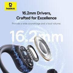 Tai Nghe Bluetooth TWS Baseus Eli 10i Fit (Bluetooth v5.4, 12H, IP54, Open-Ear, Bass Enhancement)