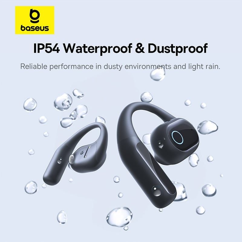 Tai Nghe Bluetooth TWS Baseus Eli 10i Fit (Bluetooth v5.4, 12H, IP54, Open-Ear, Bass Enhancement)