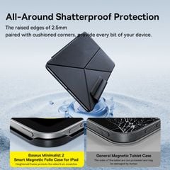 Bao Da Từ Tính Thông Minh Baseus Minimalist 2 For iPad (iPad Pro 12.9'' (2019/2020/2021/2022)/iPad Air6/Air7 13'' / iPad Pro 11'' (2018/2020/2021/2022), iPad Air4/Air5/Air6/Air7 10.9'')