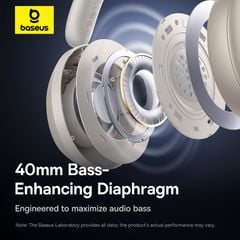 Tai Nghe Chụp Tai Không Dây Baseus Bass 35 Max Ultra Bass (Bluetooh v5.3, 50H)