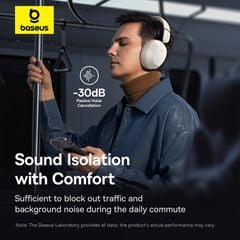 Tai Nghe Chụp Tai Không Dây Baseus Bass 35 Max Ultra Bass (Bluetooh v5.3, 50H)