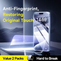 Kính Cường Lực Chống Nhìn Trộm Baseus Superb Series Privacy Protection Tempered Glass Screen Protector for iP 13/14/15 with EasyStick installation tool