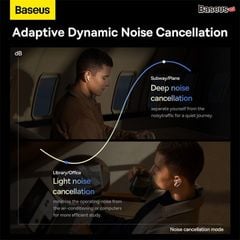 Tai Nghe Bluetooth Chống Ồn Thông Minh Baseus Storm 1 ANC TWS Earphones (Bluetooth 5.2 , GPS - APP Control, Super Fast charge, Nearly No-delay, Hi-Fi & HD Stereo Gaming Earbuds)