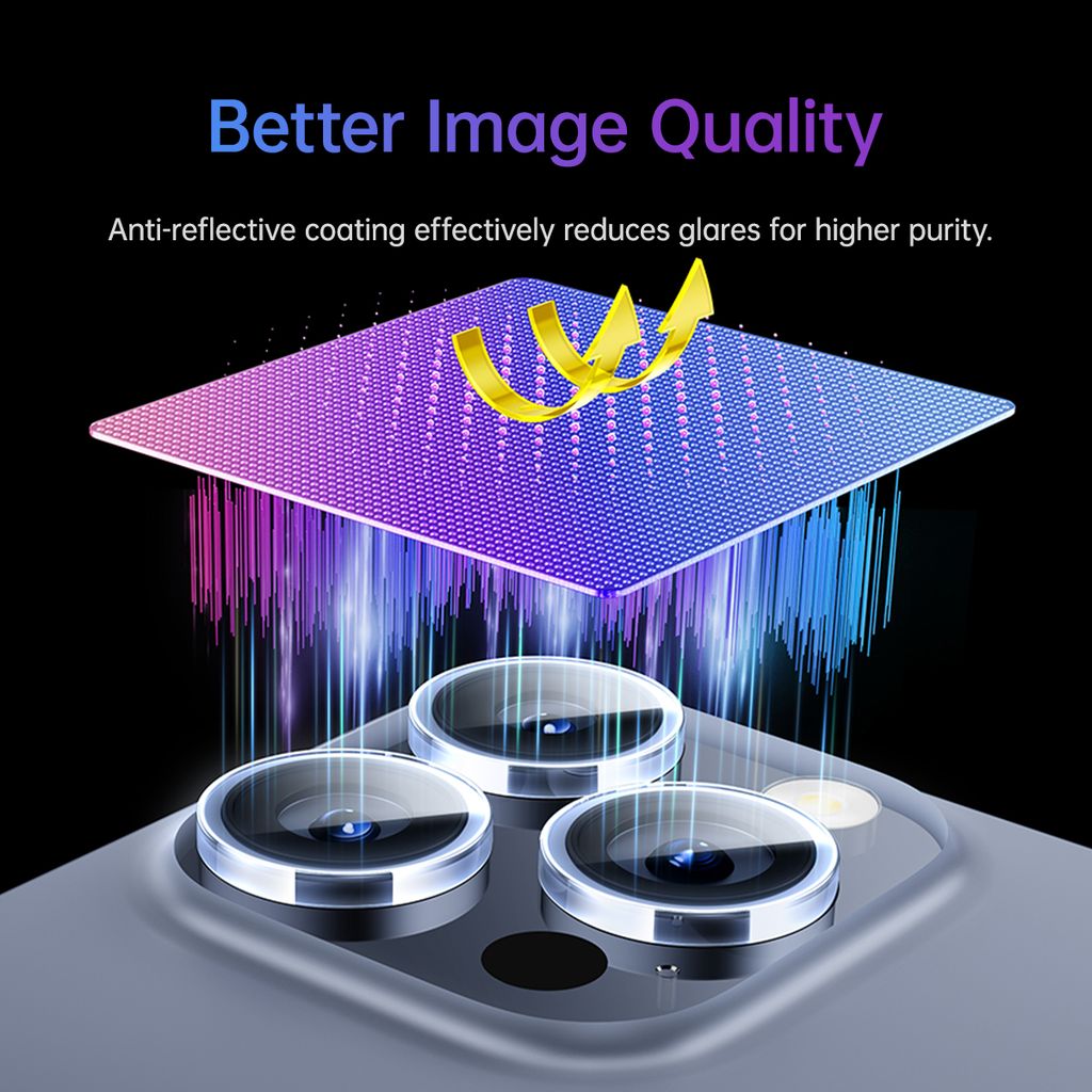 Kính Cường Lực Camera Baseus Sapphire Series HD Lens Protector for iP 15 Series