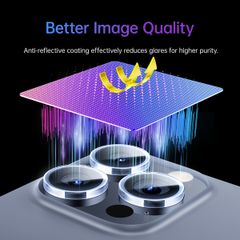 Kính Cường Lực Camera Baseus Sapphire Series HD Lens Protector for iP 15 Series