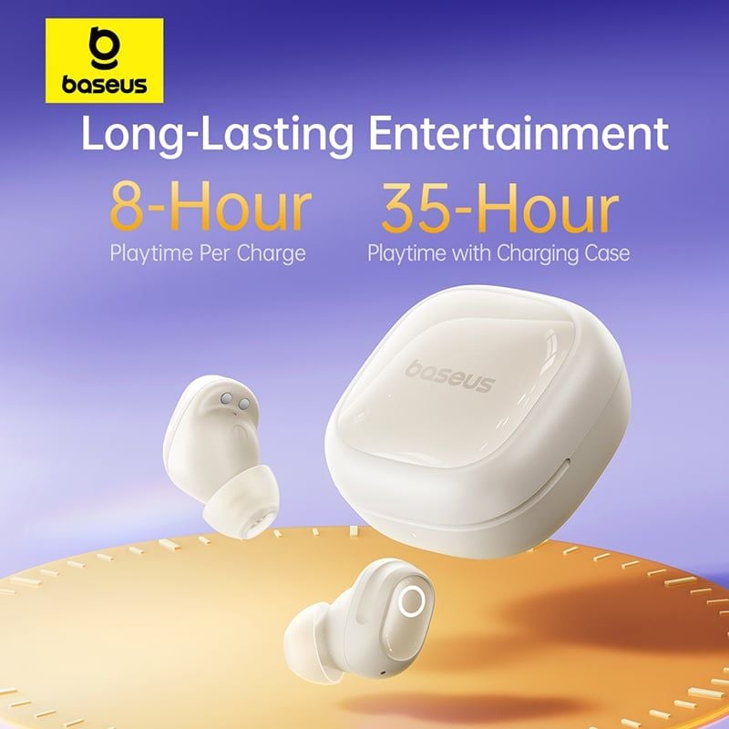 Tai Nghe Không Dây TWS Baseus Bass BD1 (Bluetooth v5.4, 8H, IP55, Punchy Sound)
