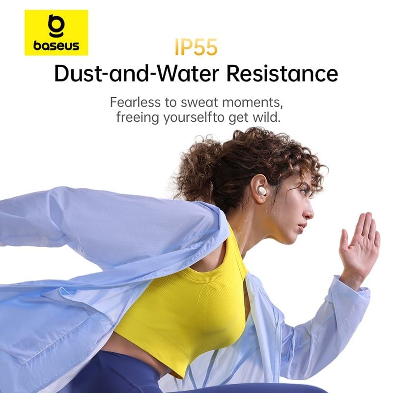 Tai Nghe Không Dây TWS Baseus Bass BD1 (Bluetooth v5.4, 8H, IP55, Punchy Sound)