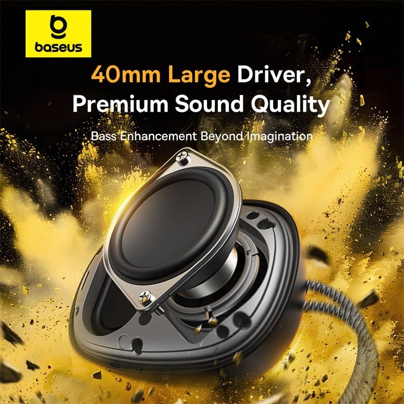 Loa Di Động Không Dây Baseus AeQur 35 Pro (5W, Bluetooth v5.4, 12Hrs, IPX5, Bass Enhancement)