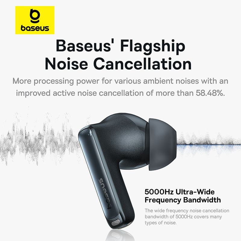 Tai nghe Bluetooth TWS Baseus Bowie M2s Pro (Bluetooth v5.4, 7H, ANC, AI ENC, Hi-Fi Audio, Hi-Res Audio, LHDC 5.0)