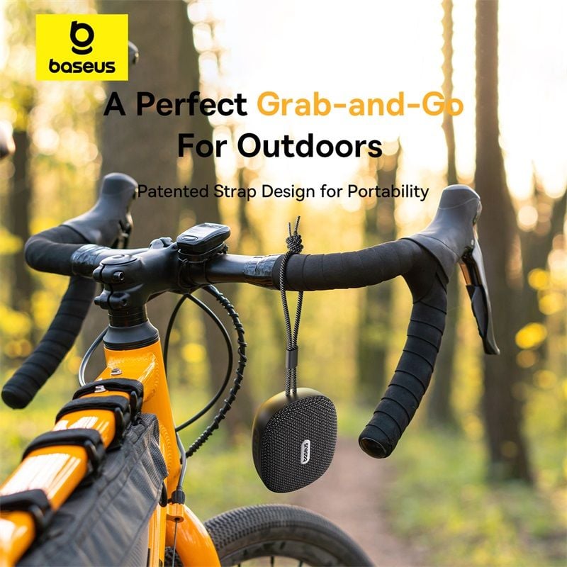 Loa Di Động Không Dây Baseus AeQur 35 Pro (5W, Bluetooth v5.4, 12Hrs, IPX5, Bass Enhancement)