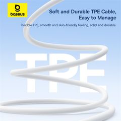 Tai nghe có dây Baseus CZ19/HZ19 – Jack Type-C/3.5mm, âm thanh 13mm, đeo nửa tai 60°, mic đa hướng, nghe rõ, đeo thoải mái