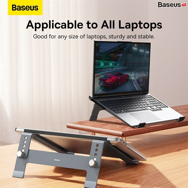 Giá Đỡ Tản Nhiệt Đa Năng Baseus UltraStable Series Desktop Laptop Stand Dùng cho Laptop/Macbook (Chất liệu kim loại cao cấp, điều chỉnh độ cao và góc nhìn)