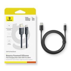 Cáp Sạc Nhanh USB to Type-C Baseus Foamed Silicone 100W (Foamed Silicone)